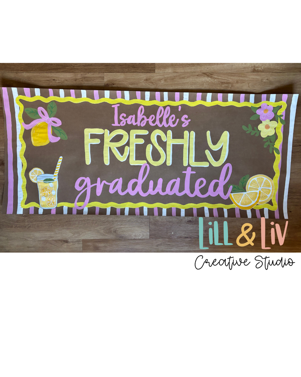 Custom hand painted banner