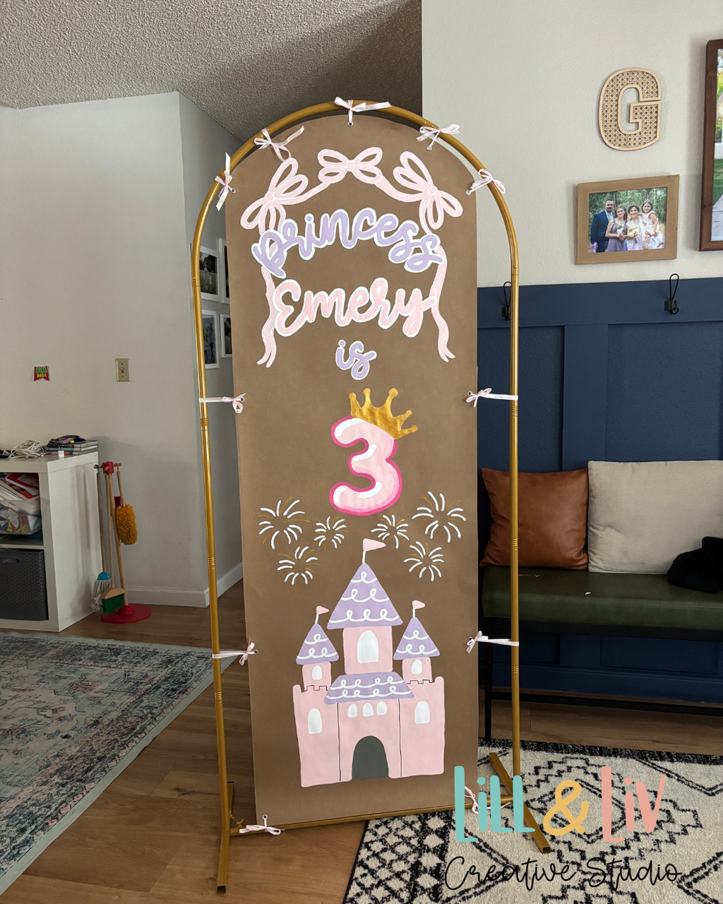 Custom hand painted banner