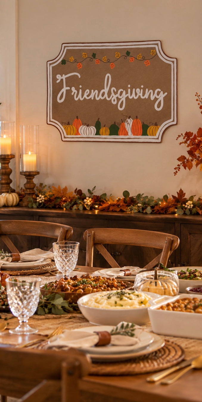 Thanksgiving/Friendsgiving Banner- Ready to Pick up/ship