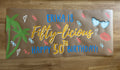 Custom hand painted banner