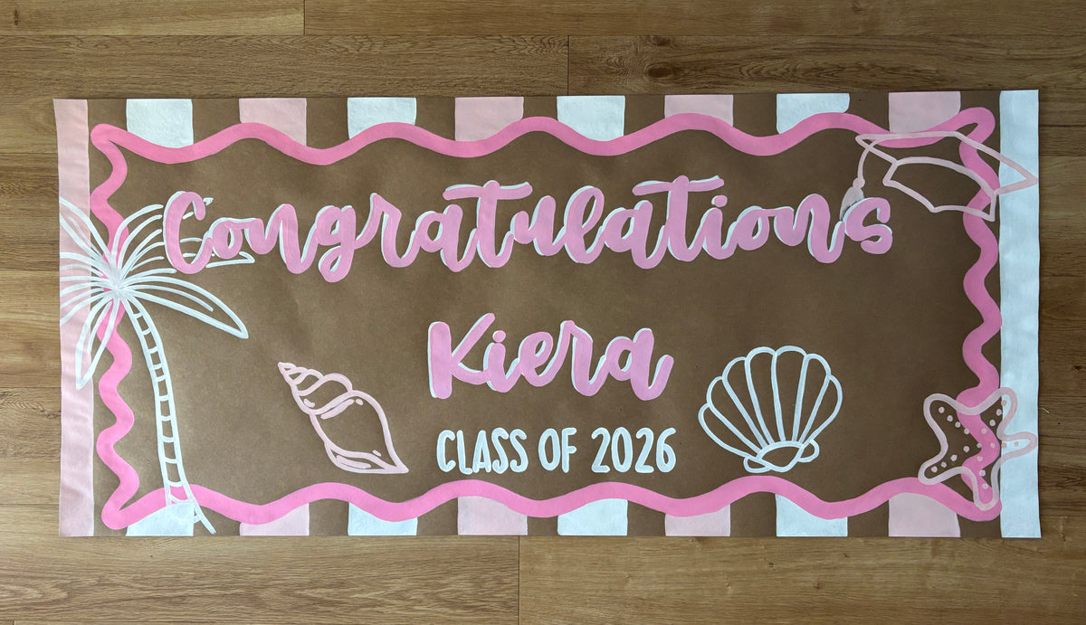 Custom hand painted banner