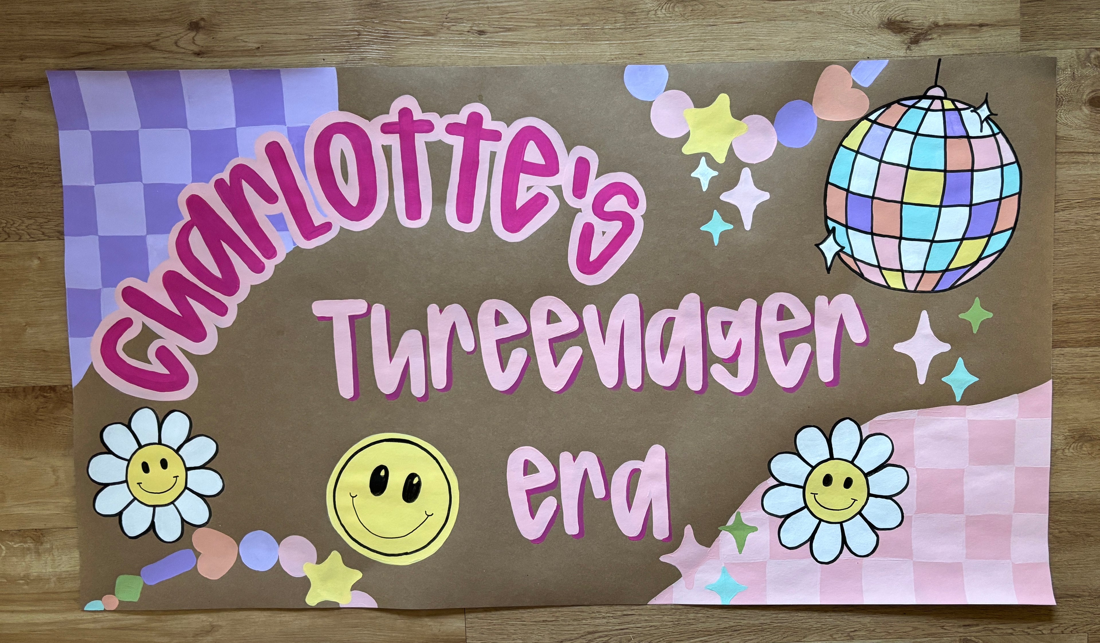 Custom hand painted banner
