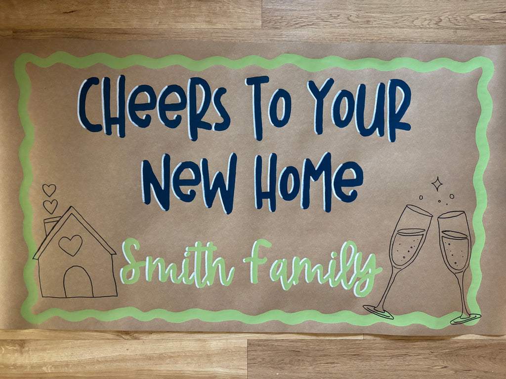 Custom hand painted banner